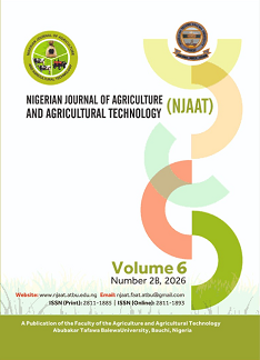 					View Vol. 6 No. 2B (2026):  Nigerian Journal of Agriculture and Agricultural Technology
				